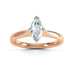 Marquise Cut Centre Stone, Two V claw, Diamond Engagement Ring with Knife Edge Shoulders