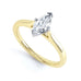 Marquise Cut Centre Stone, Two V claw, Diamond Engagement Ring with Knife Edge Splite Shoulders