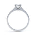 Diamond Engagement Ring Oval Centre Stone With Diamond Shoulders, Channel Set Shank