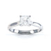 Asscher Cut Centre Stone, 4 claw, Diamond Engagement Ring with Tapered Shoulders