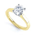 Oval Cut Centre Stone, 4 claw set, Diamond Engagement Ring with Parrallel Shoulders
