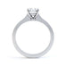 Oval Cut Centre Stone, 4 claw set, Diamond Engagement Ring with Parrallel Shoulders