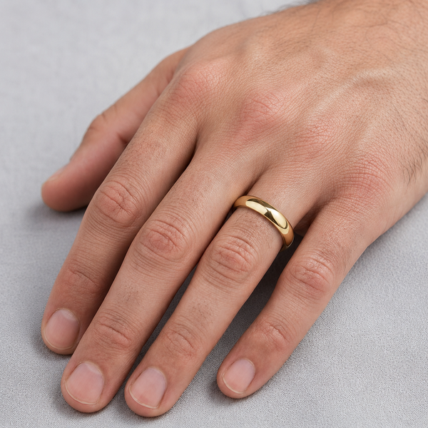 Mens Traditional Court Wedding Ring