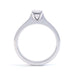 Oval Cut Centre Stone, 4 claws, Diamond Engagement Ring with Knife edge shoulders