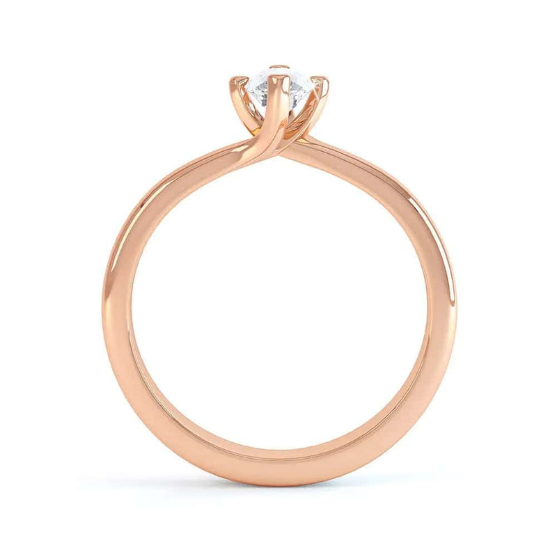 Marquise Cut Centre Stone, V claw, Diamond Engagement Ring with split shoulders