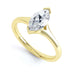 Marquise Cut Centre Stone, V claw, Diamond Engagement Ring with split shoulders
