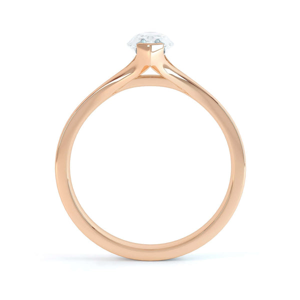 Marquise Cut Centre Stone, V claw, Diamond Engagement Ring with split shoulders