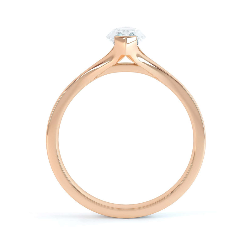 Marquise Cut Centre Stone, V claw, Diamond Engagement Ring with split shoulders