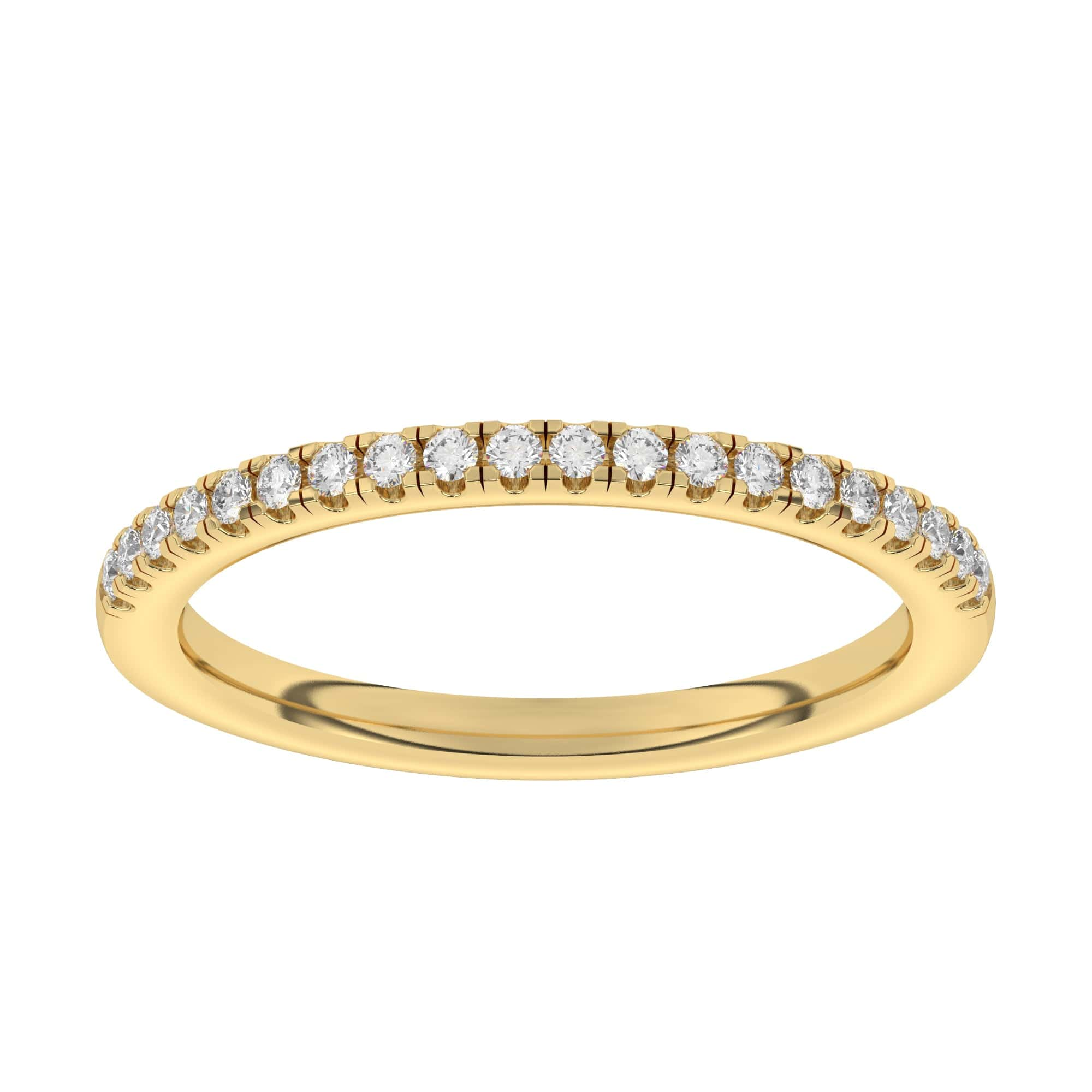 Half eternity ring 0.20ct round brilliant cut set diamonds