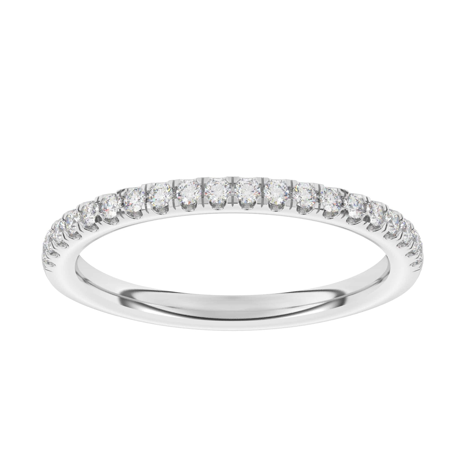 Half eternity ring 0.25ct round Brilliant cut set diamonds