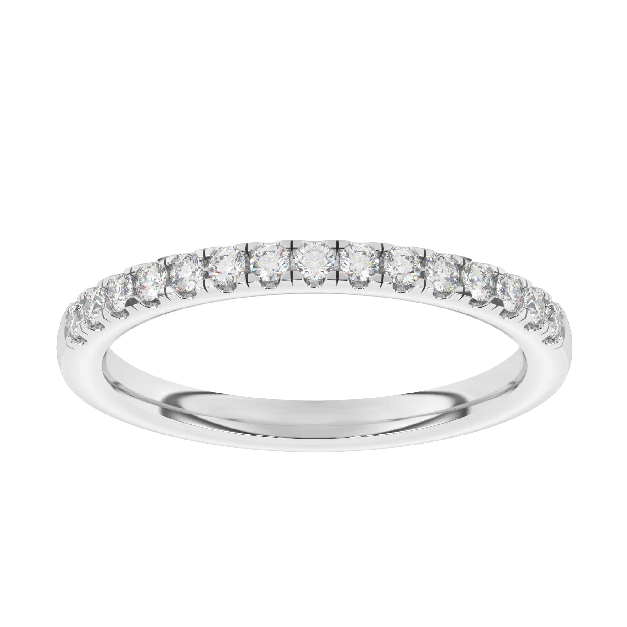 Half eternity ring 0.25ct round brilliant cut set diamonds