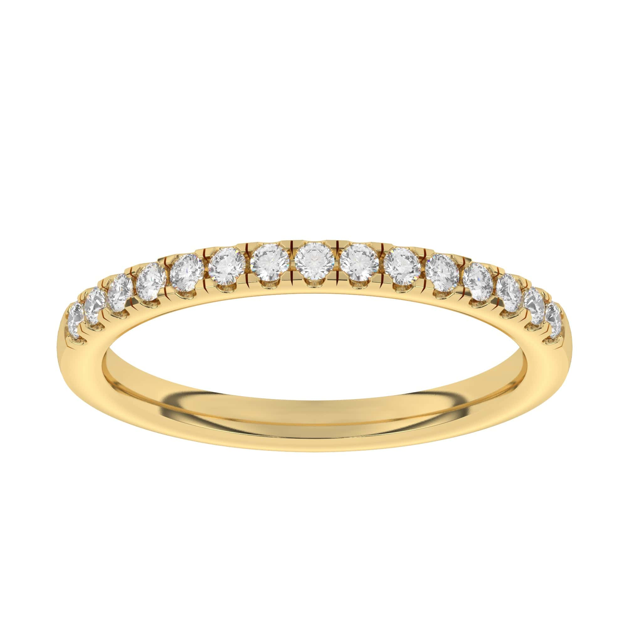 Half eternity ring 0.25ct round brilliant cut set diamonds