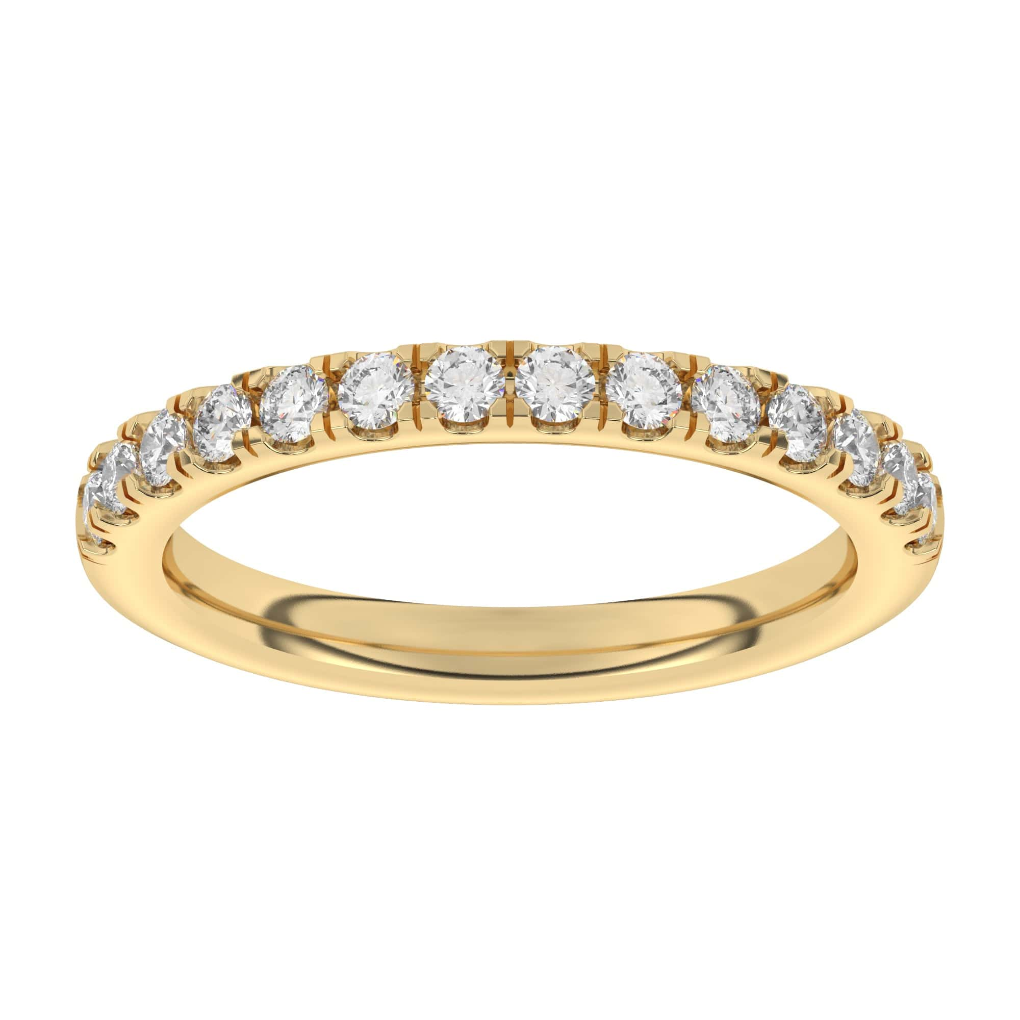 Half eternity ring 0.50ct round brilliant cut set diamonds