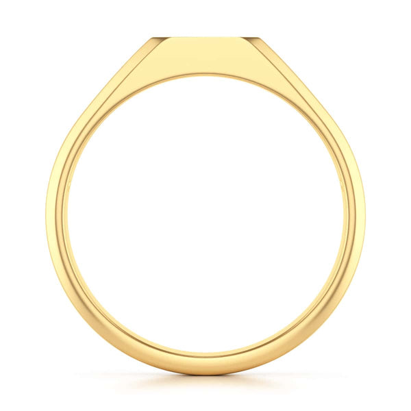 Octagon Shape Signet Style Ruby Engagement Ring in 18ct Gold