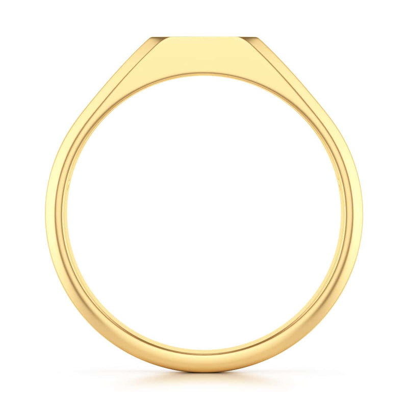 Octagon Shape Signet Style Ruby Engagement Ring in 18ct Gold