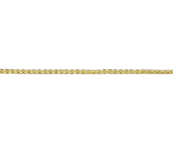 9ct Yellow Gold Spiga Chain (1mm)