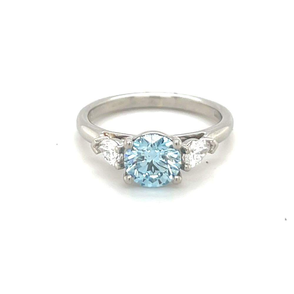 Blue Diamond Ring