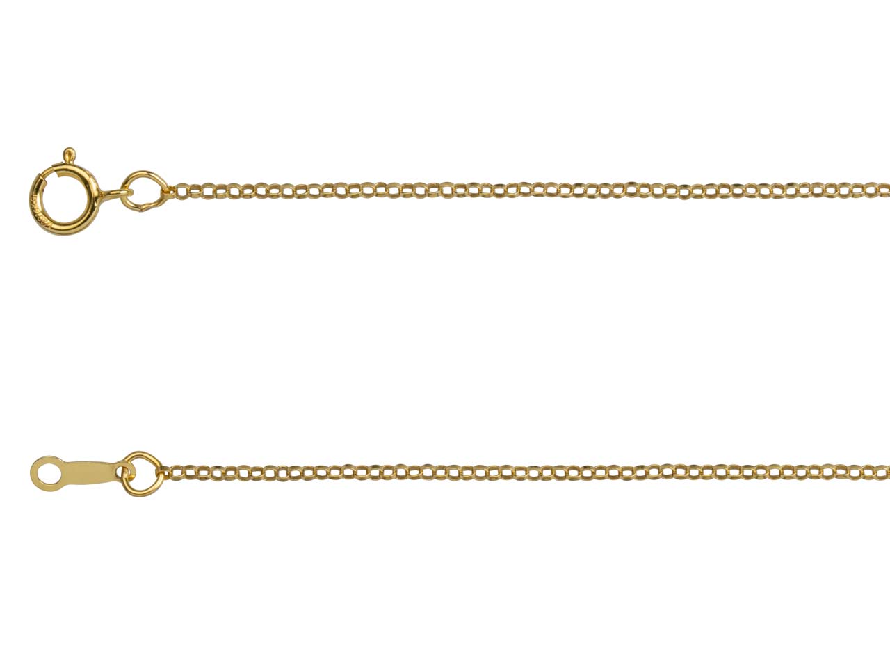 9ct Gold Belcher Chain (1.1mm)