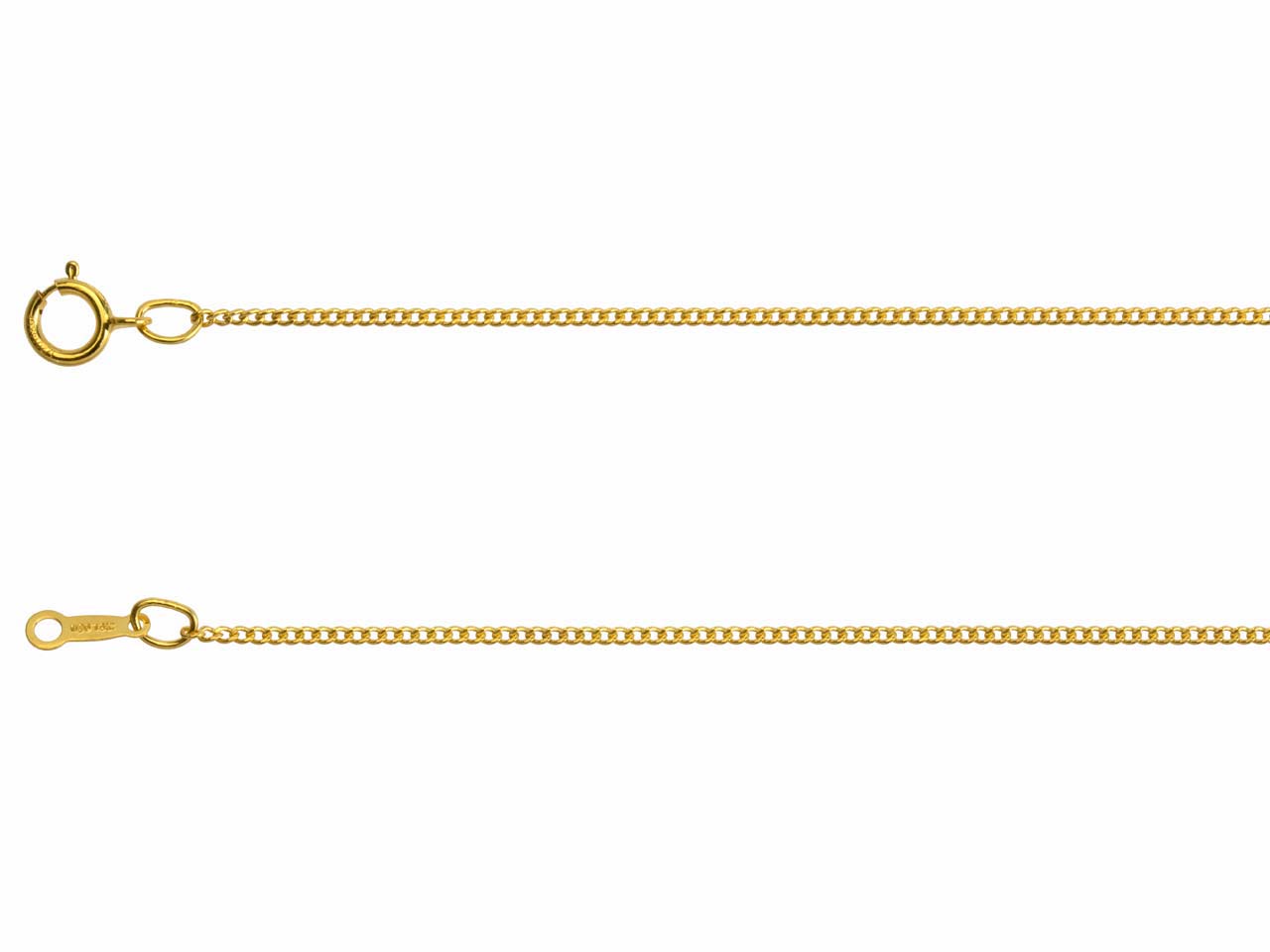 14ct Gold Curb Chain (1.2mm)
