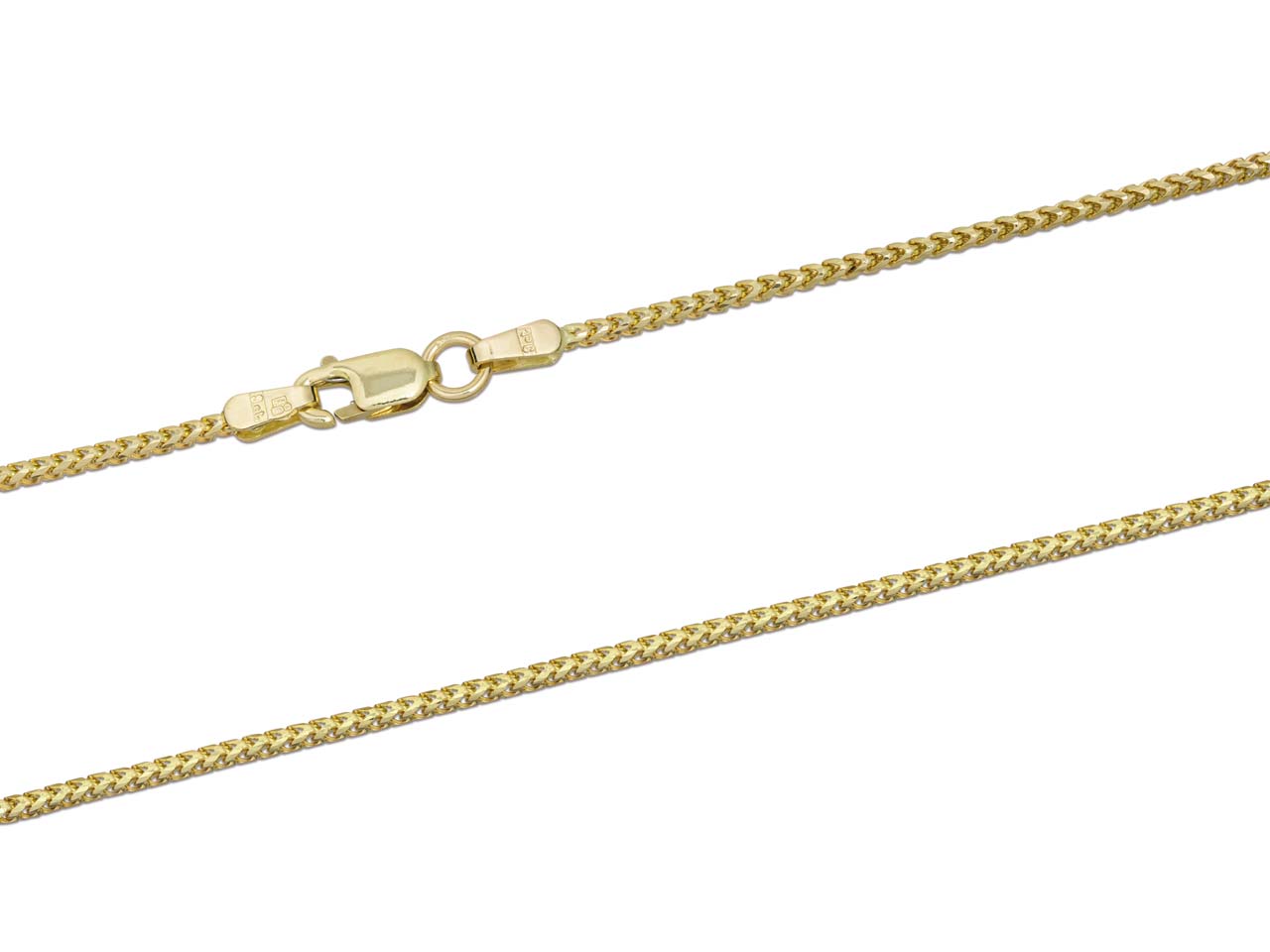 9ct Gold Franco Chain (1.3mm)