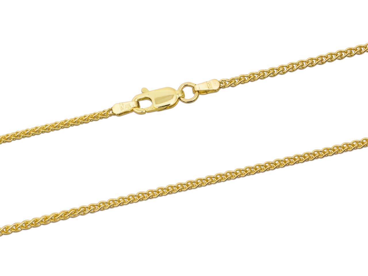 9ct Yellow Gold Spiga Chain (1.5mm)