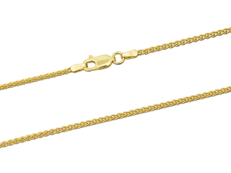 9ct Yellow Gold Spiga Chain (1.5mm)