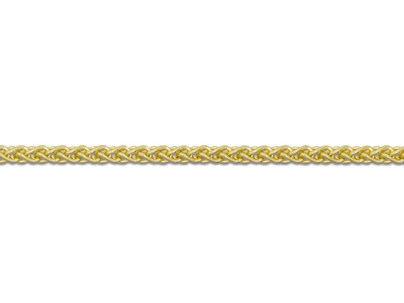 9ct Yellow Gold Spiga Chain (1.0mm)