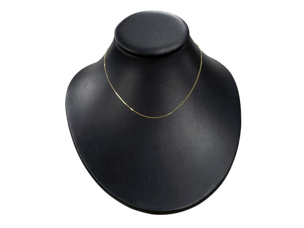 9ct Gold Diamond Cut Curb Chain (0.8mm)