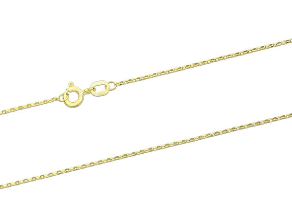 9ct Gold Diamond Cut belcher Chain (1.0mm)