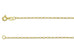 9ct Gold Round Belcher Chain (1.7mm)