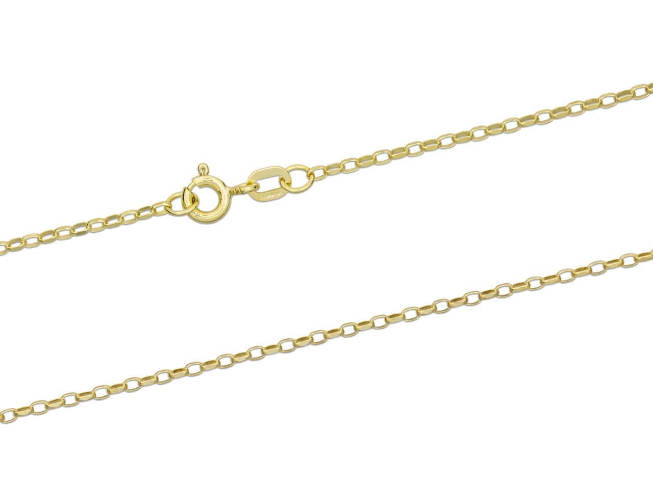 9ct Gold Round Belcher Chain (1.7mm)