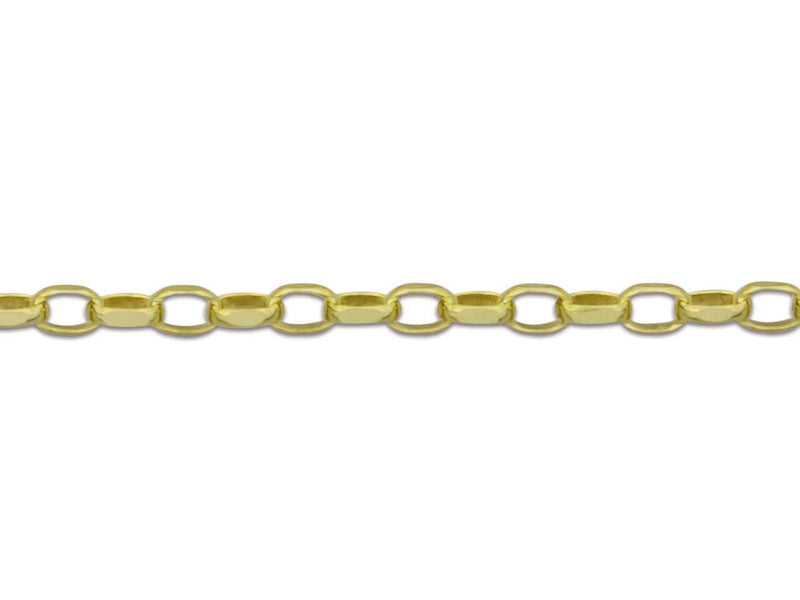 9ct Gold Round Belcher Chain (1.7mm)