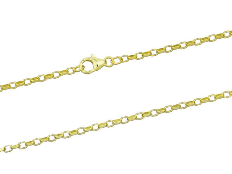 9ct Gold Diamond Cut Belcher Chain (2.2mm)