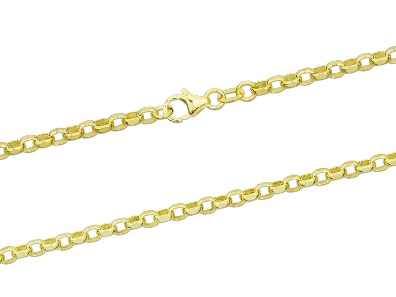 9ct Gold Diamond Cut belcher Chain (3.1mm)