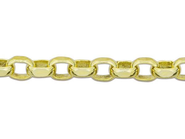 9ct Gold Diamond Cut belcher Chain (3.1mm)