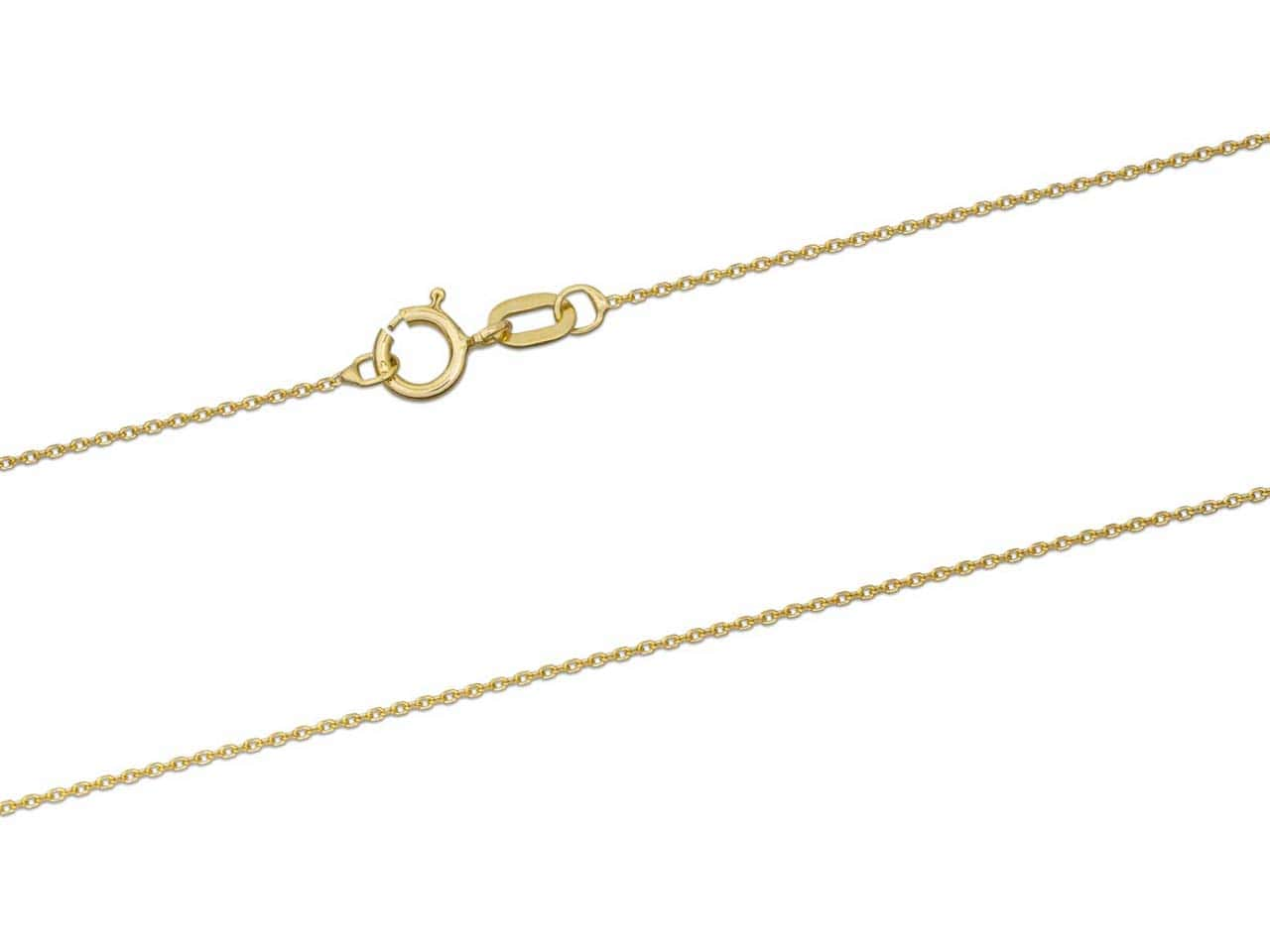 9ct Gold Round Belcher Chain (0.8mm)