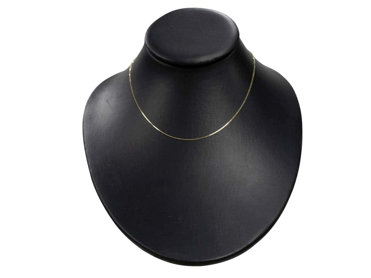 9ct Gold Round Belcher Chain (0.8mm)