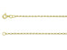 9ct Gold Round Belcher Chain (1.7mm)