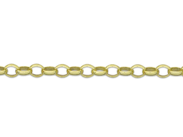 9ct Gold Round Belcher Chain (1.7mm)