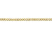 9ct Gold Extra Light Flat Hollow Curb Chain (1.8mm)