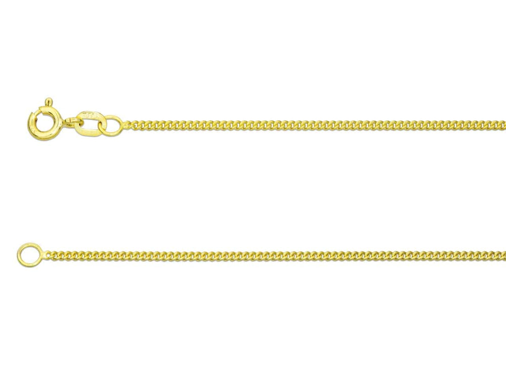 9ct Gold Curb Chain (1.4mm)