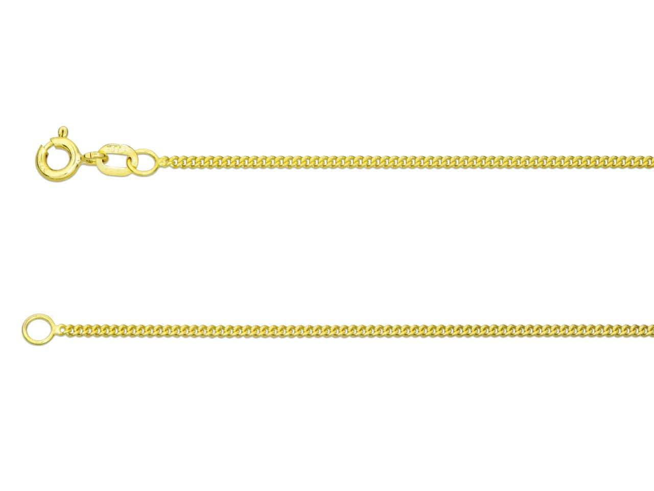 9ct Gold Curb Chain (1.4mm)