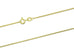 9ct Gold Diamond cut Curb Chain (0.8mm)
