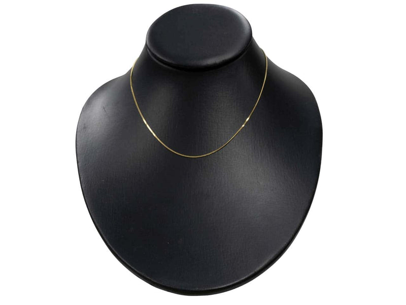 9ct Gold Diamond cut Curb Chain (0.8mm)