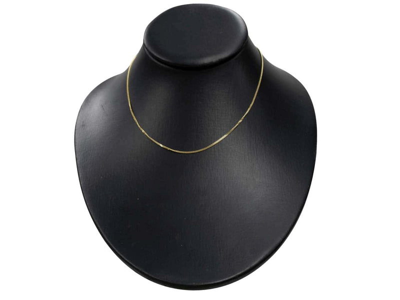 9ct Gold Diamond cut Curb Chain (1.3mm)