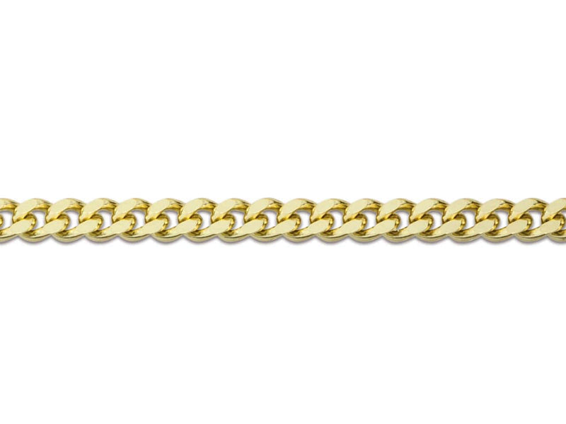 9ct Gold Diamond Cut Curb Chain (1.8mm)