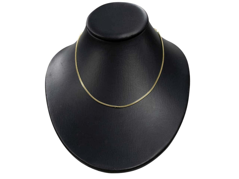 9ct Gold Diamond Cut Curb Chain (2.1mm)