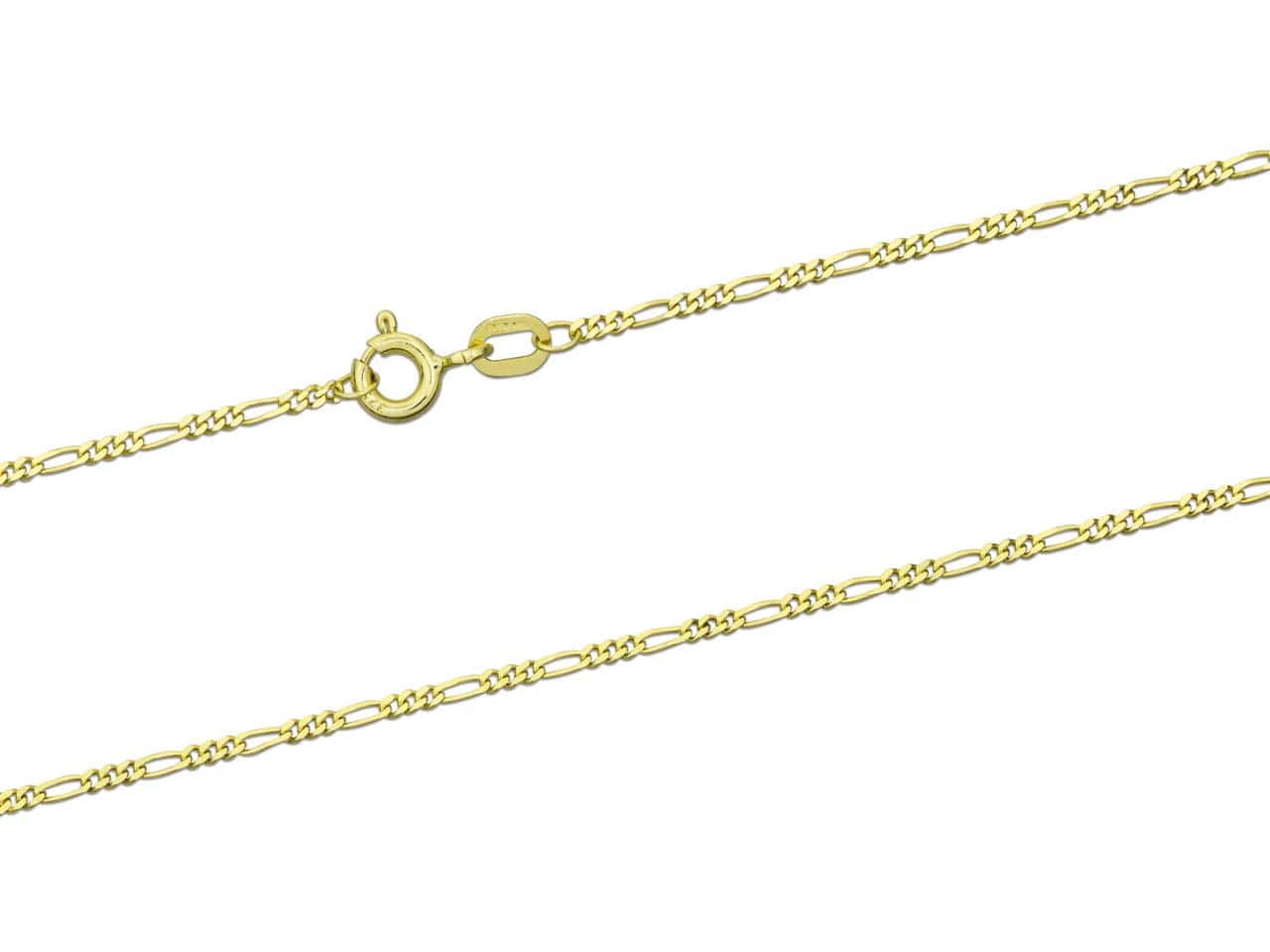 9ct Yellow Gold Figaro Chain (1.2mm)