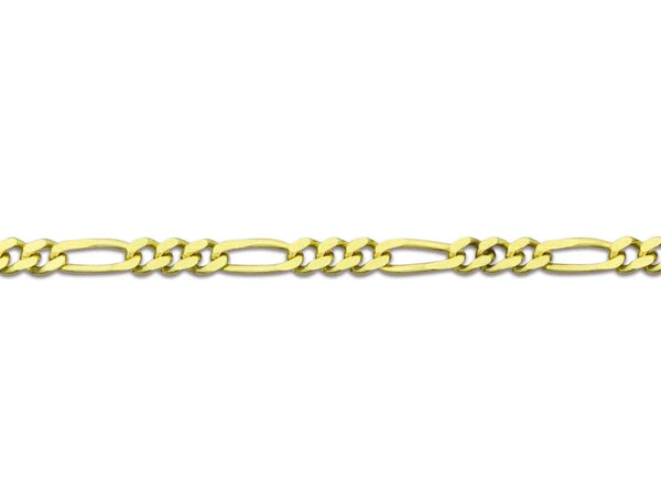 9ct Yellow Gold Figaro Chain (1.2mm)