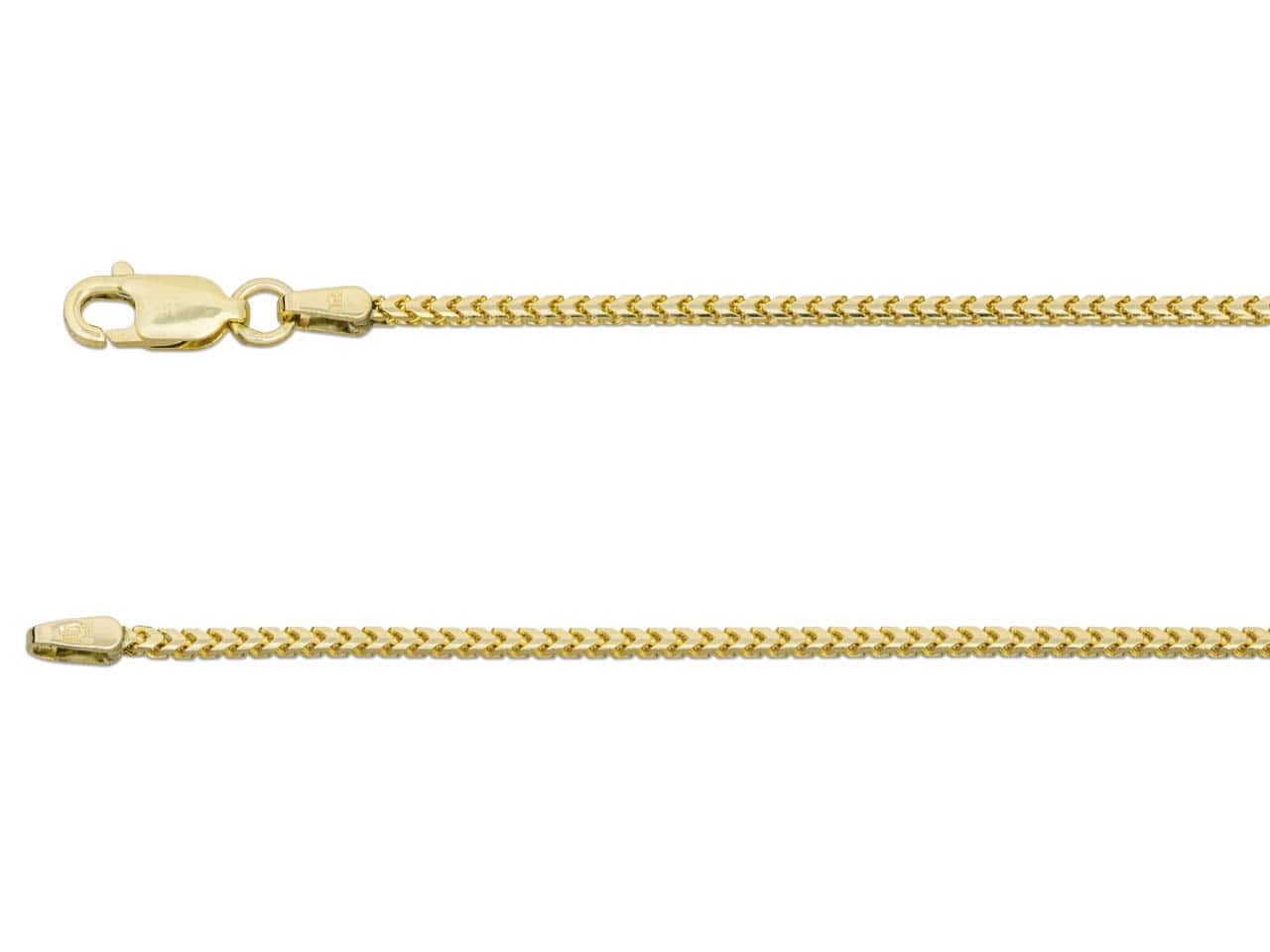 9ct Gold Franco Chain (1.4mm)